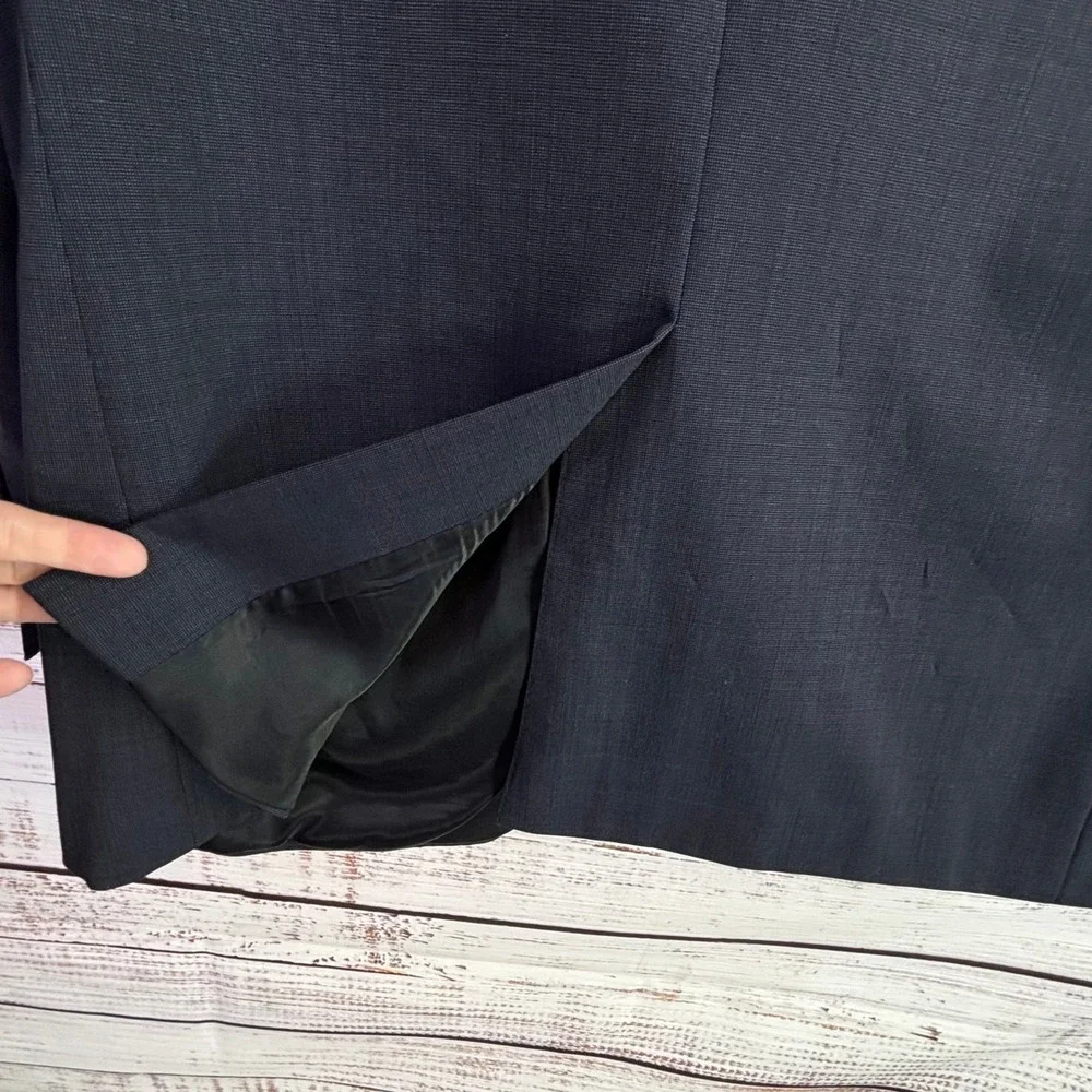Blazer Jos. A. Bank 44R Charcoal Gray 100% Wool Two Button Single Vent Jacket